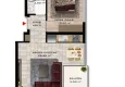 Purchase cheap 1+1 apartment, 50 m² in Mahmutlar - partially furnished, from owner 1