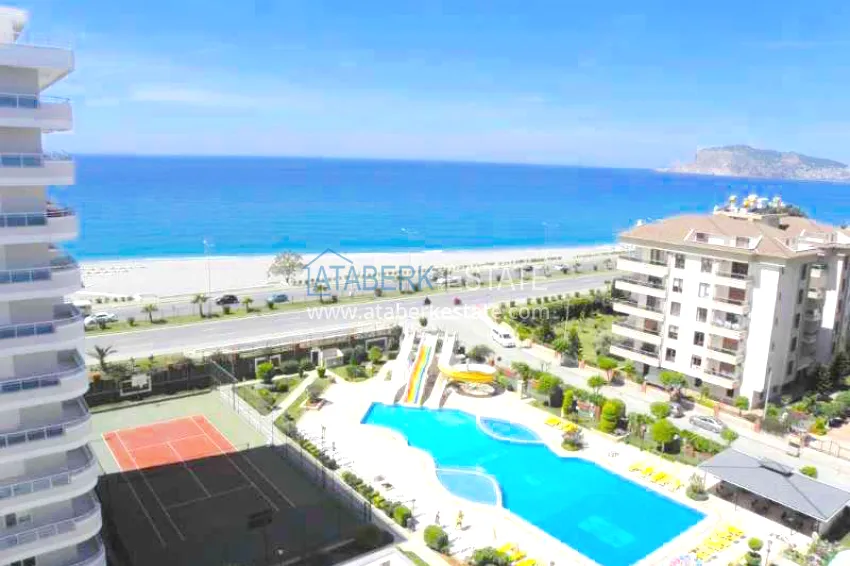 Purchase Apartments in a European complex on the first line from the sea in Tosmur 30