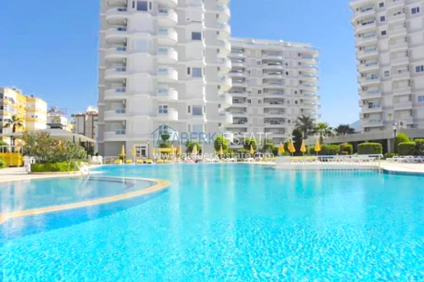 Apartments in a European complex on the first line from the sea in Tosmur 2