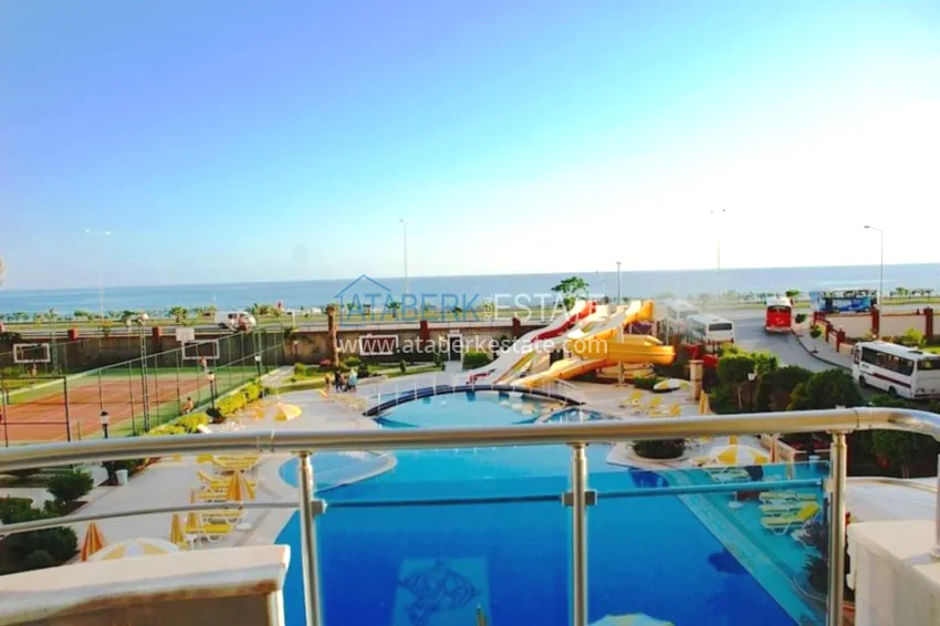 Purchase Apartments in a European complex on the first line from the sea in Tosmur 29