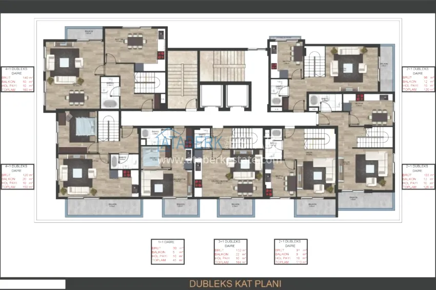 Buy cheap Apartments in Mahmutlar of various layouts in a complex under construction 2