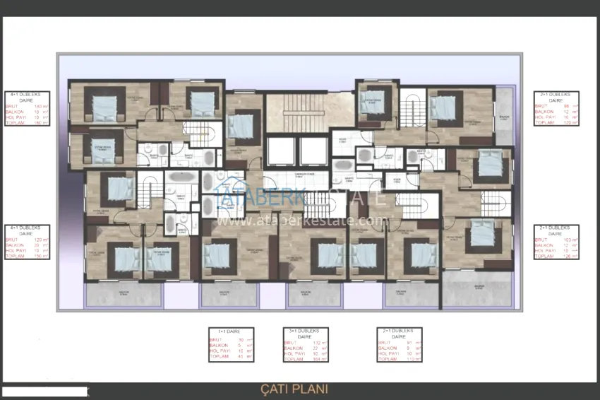 Buy cheap Apartments in Mahmutlar of various layouts in a complex under construction 4
