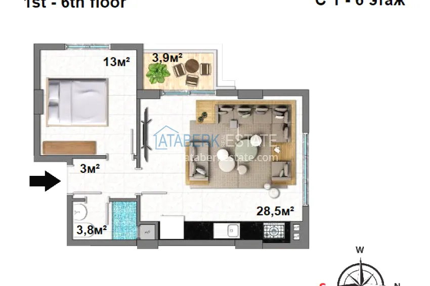 Buy cheap Apartments at affordable prices from the developer in Mahmutlar 6