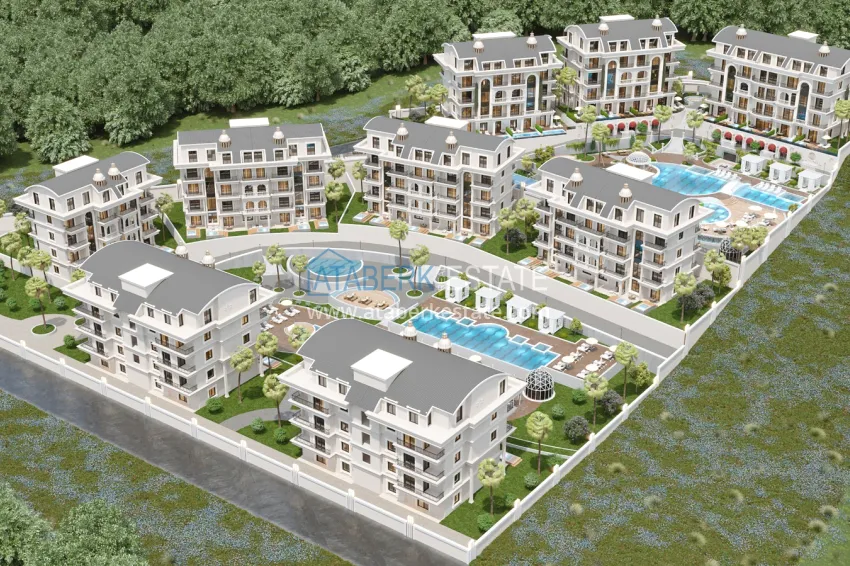 A unique project of a residential complex in the area of Turkler - Alanya 32