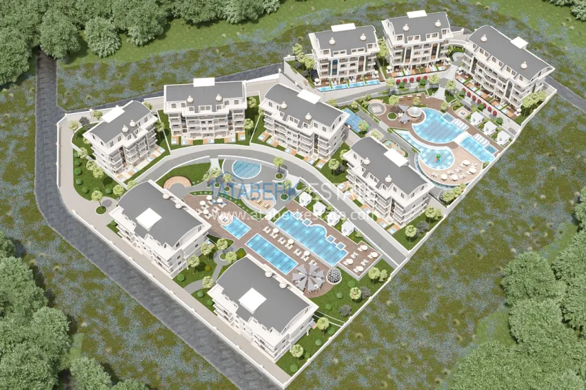 A unique project of a residential complex in the area of Turkler - Alanya 33