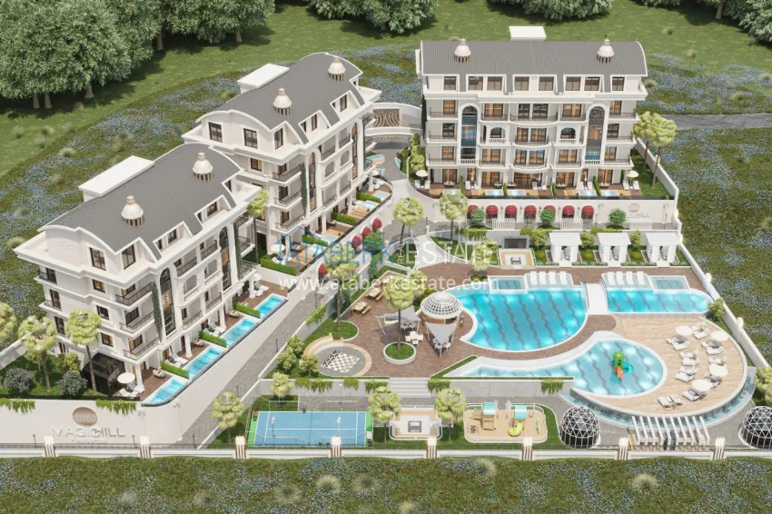 A unique project of a residential complex in the area of Turkler - Alanya 9