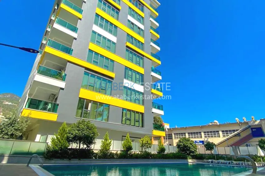 One-bedroom apartment for rent in the center of Alanya in a comfortable residential complex 3 
