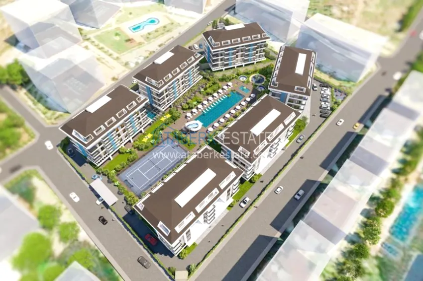 Duplex penthouse from an investor in a residential complex under construction - Kestel area, Alanya 14