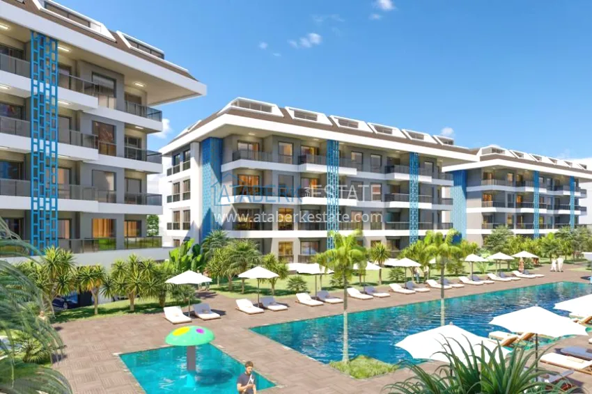 Duplex penthouse from an investor in a residential complex under construction - Kestel area, Alanya 6