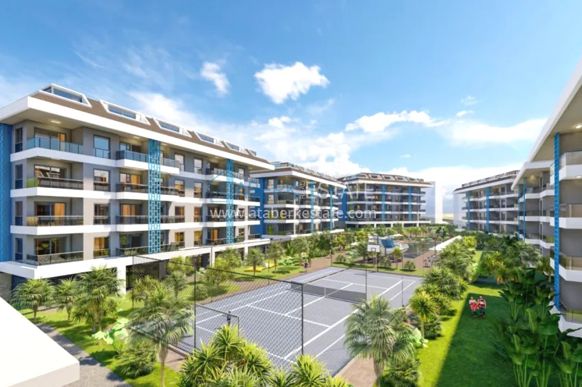 Duplex penthouse from an investor in a residential complex under construction - Kestel area, Alanya 7