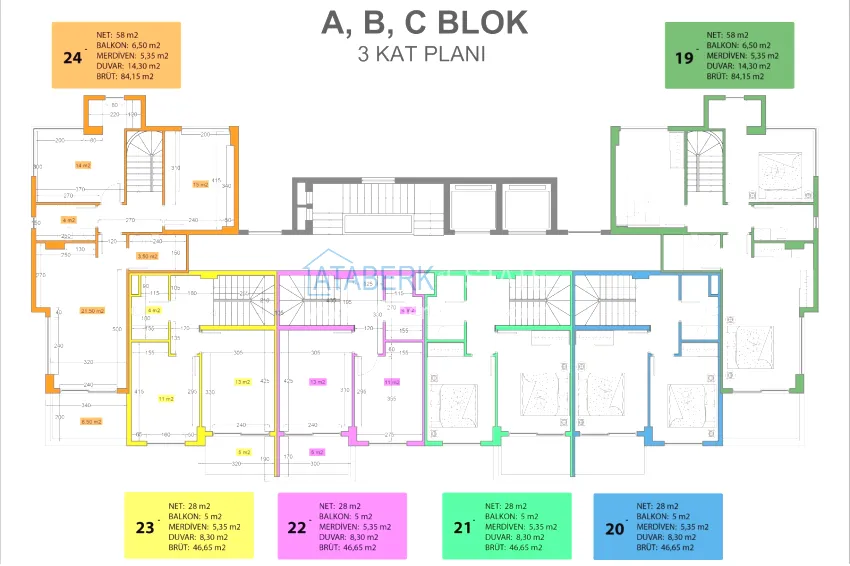 Buy cheap Duplex penthouse from an investor in a residential complex under construction - Kestel area, Alanya 1
