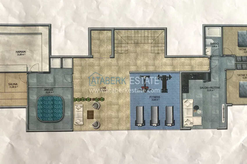 Buy cheap 1+1 apartment in Avsallar in a new boutique complex 2