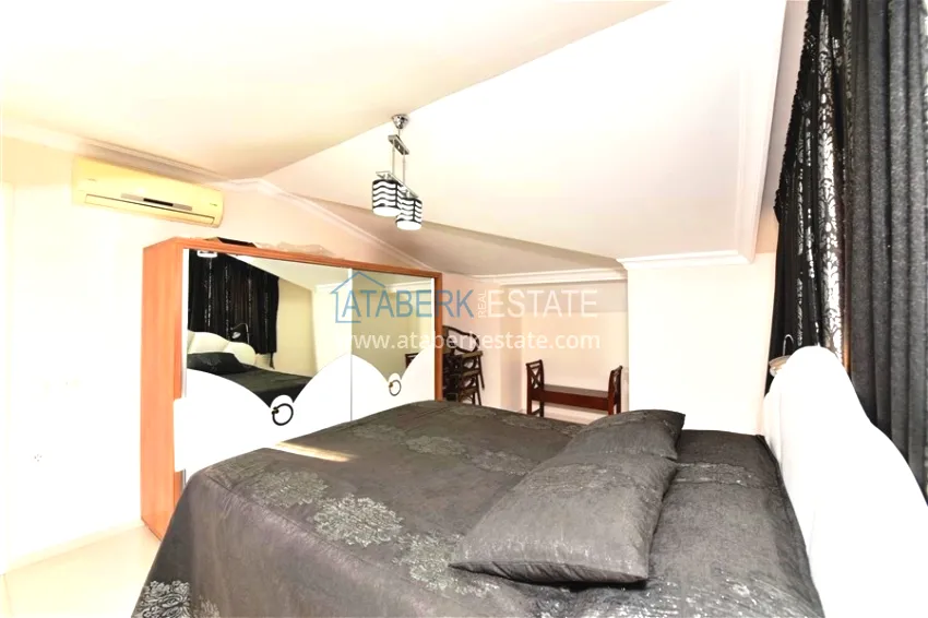 Purchase Furnished 2+1 duplex penthouse with private sauna and garage, Alanya center 11