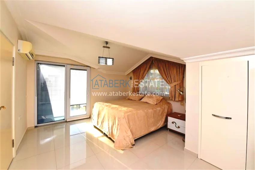 Purchase Furnished 2+1 duplex penthouse with private sauna and garage, Alanya center 12