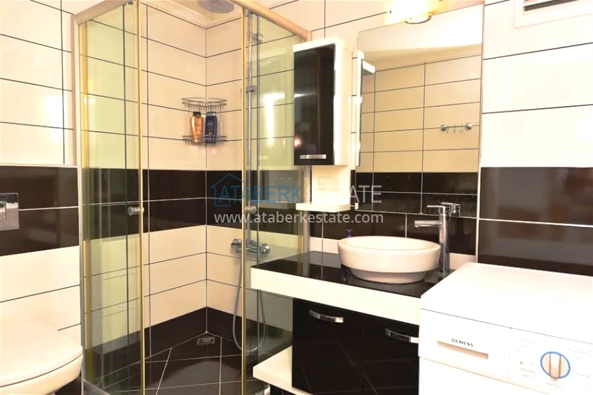 Purchase Furnished 2+1 duplex penthouse with private sauna and garage, Alanya center 16