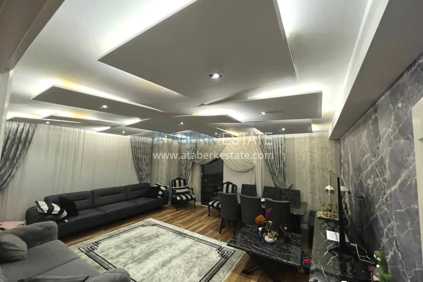 Purchase Duplex in the center of Alanya with a separate kitchen, a view of the sea and the historical fortress 1