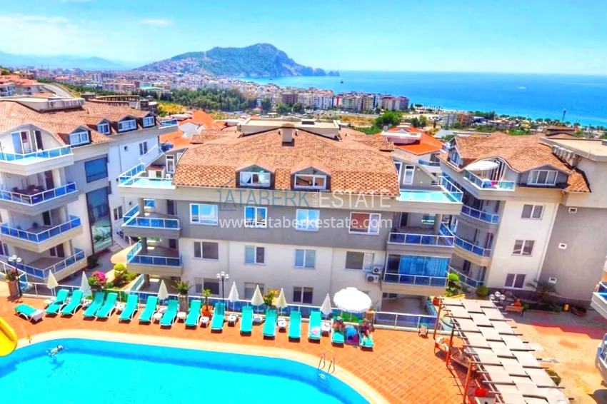 Furnished 2+1 duplex penthouse with private sauna and garage, Alanya center 2