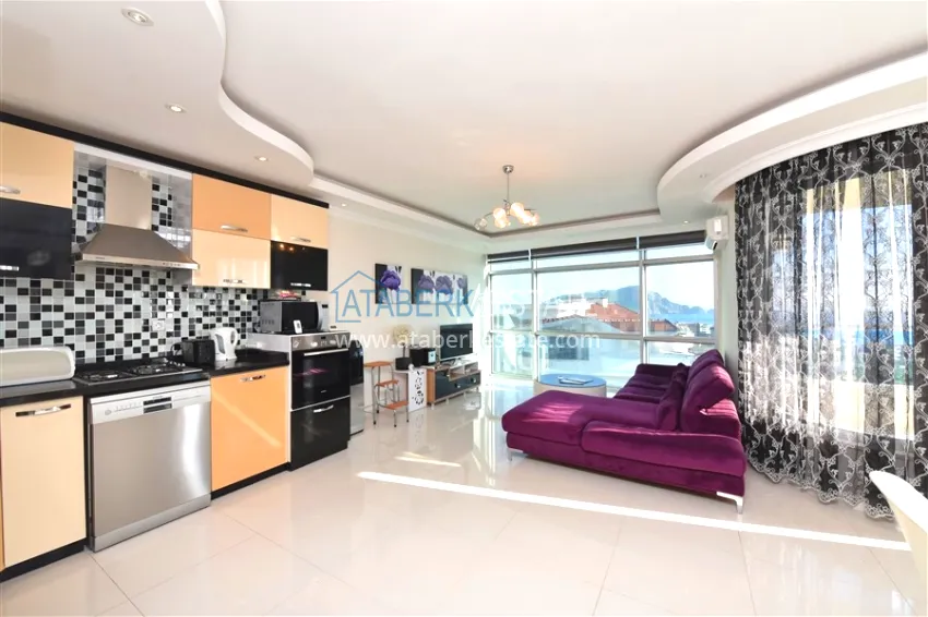 Purchase Furnished 2+1 duplex penthouse with private sauna and garage, Alanya center 3