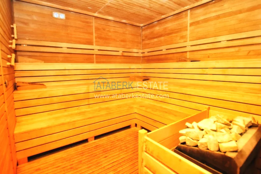 Furnished 2+1 duplex penthouse with private sauna and garage, Alanya center 12