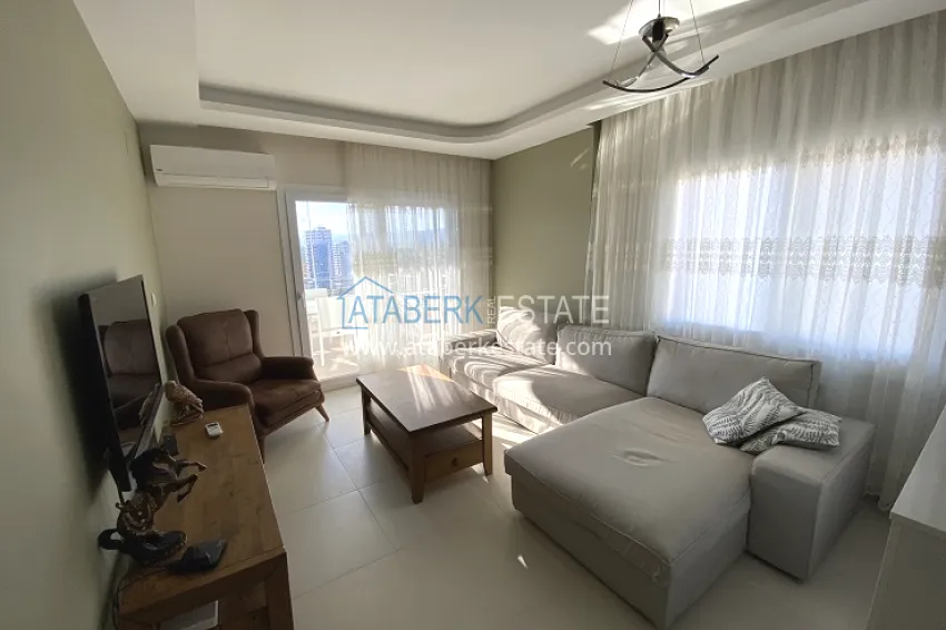 Furnished 2 + 1 apartment with a glazed balcony and mountain views, in the Arpachbakhshish-Mersin area 1