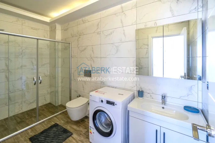 Purchase 2+1 penthouse duplex with furniture in an area open to residence permits, Alanya center 10