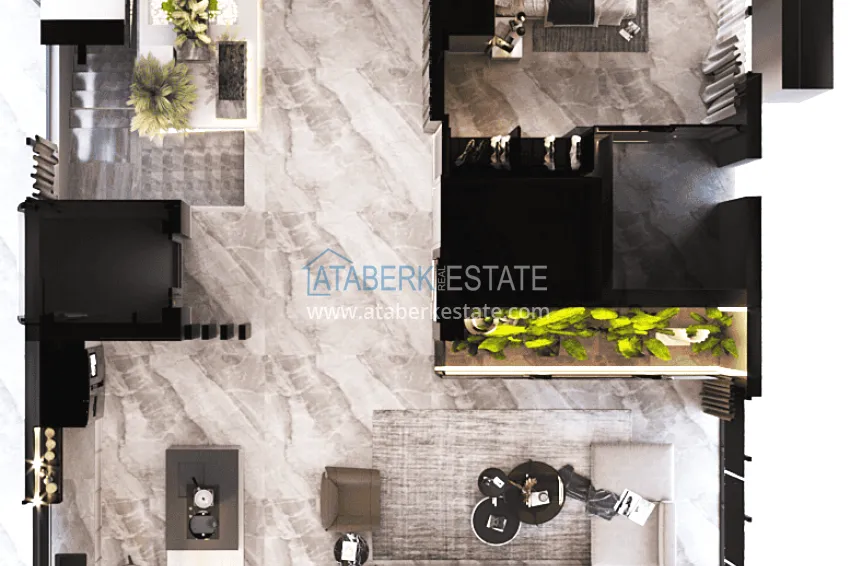 Buy cheap Stylish project at the final stage of construction in Alanya, Kestel district 1