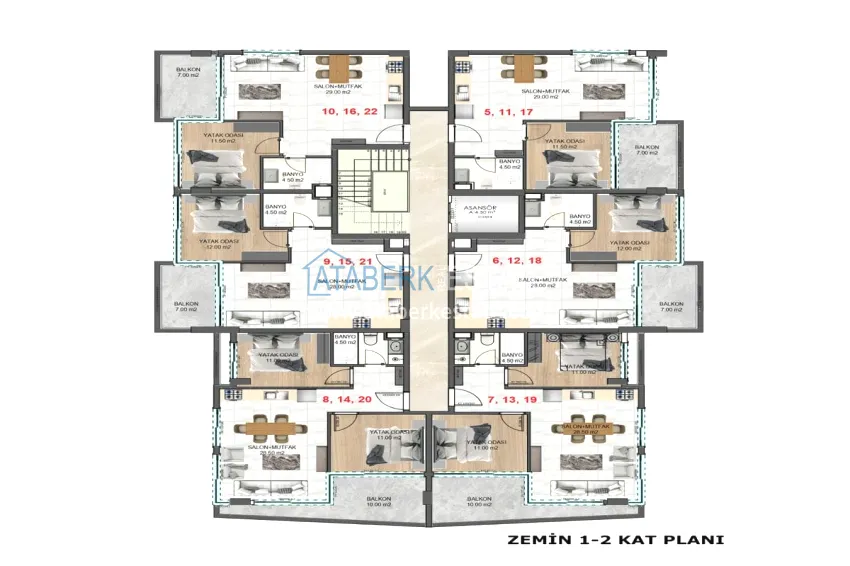 Buy cheap 🔥Our new shared construction project with a good location - the center of Alanya, Cleopatra beach area 1