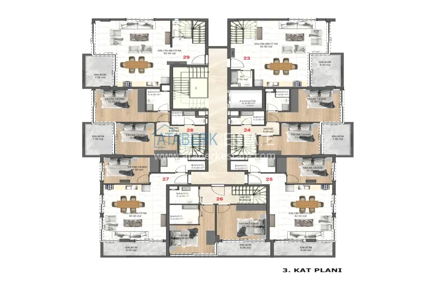 Buy cheap 🔥Our new shared construction project with a good location - the center of Alanya, Cleopatra beach area 2