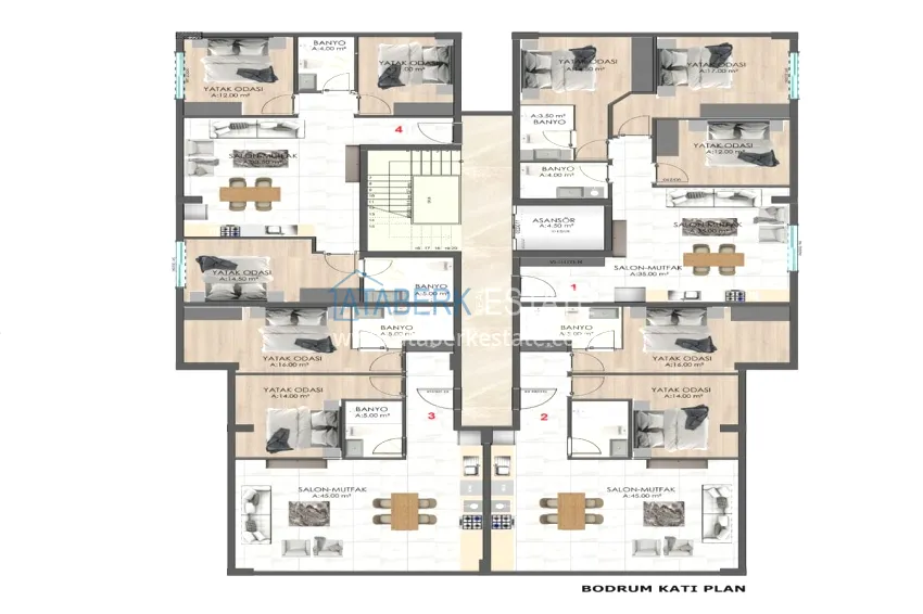 Buy cheap 🔥Our new shared construction project with a good location - the center of Alanya, Cleopatra beach area 3
