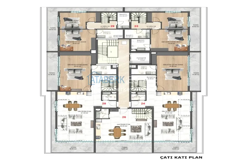 Buy cheap 🔥Our new shared construction project with a good location - the center of Alanya, Cleopatra beach area 4