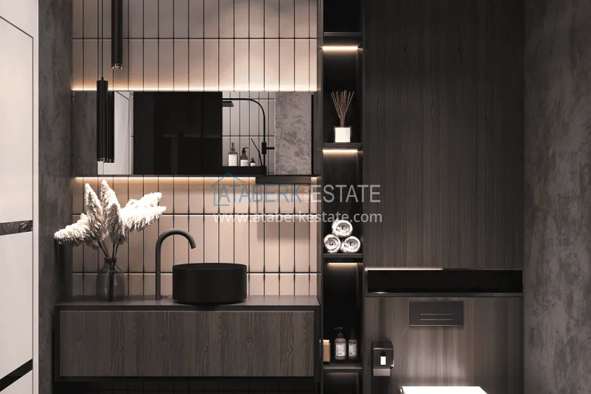 Purchase Stylish project at the final stage of construction in Alanya, Kestel district 4