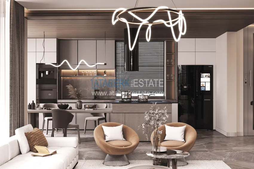 Purchase Stylish project at the final stage of construction in Alanya, Kestel district 6