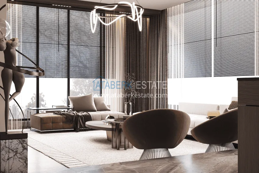 Purchase Stylish project at the final stage of construction in Alanya, Kestel district 8