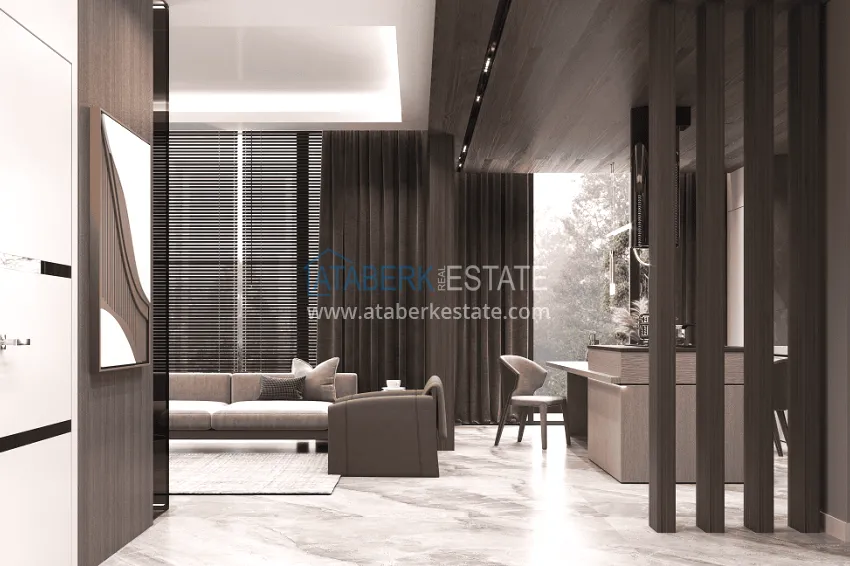 Purchase Stylish project at the final stage of construction in Alanya, Kestel district 19