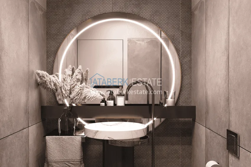 Purchase Stylish project at the final stage of construction in Alanya, Kestel district 22