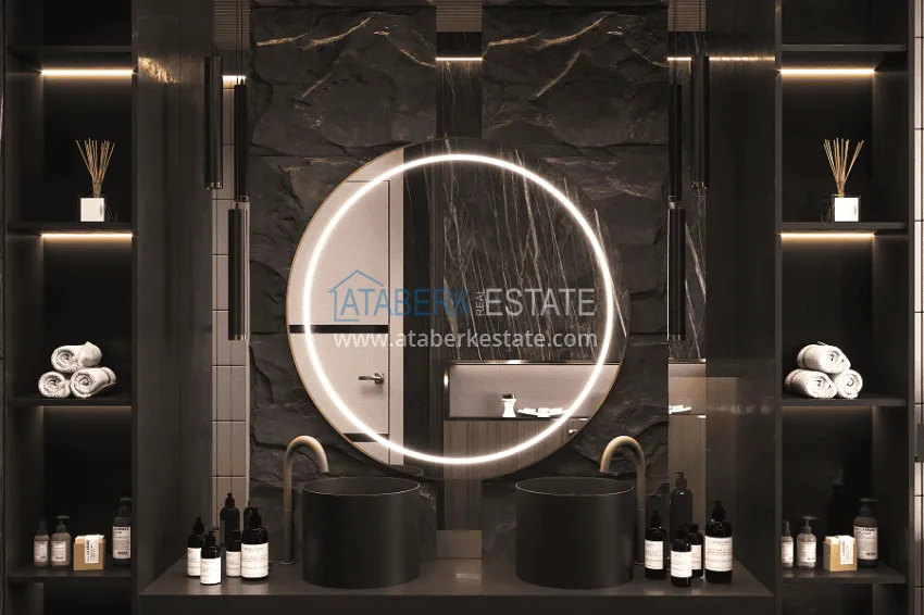 Purchase Stylish project at the final stage of construction in Alanya, Kestel district 24