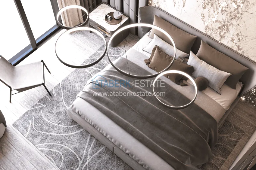 Purchase Stylish project at the final stage of construction in Alanya, Kestel district 28