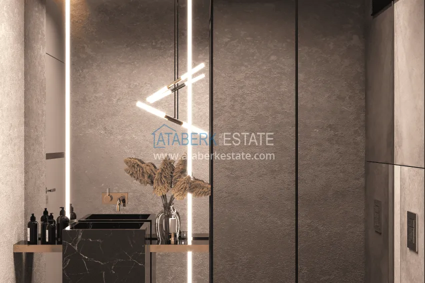 Purchase Stylish project at the final stage of construction in Alanya, Kestel district 30