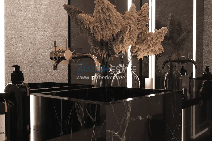 Purchase Stylish project at the final stage of construction in Alanya, Kestel district 31