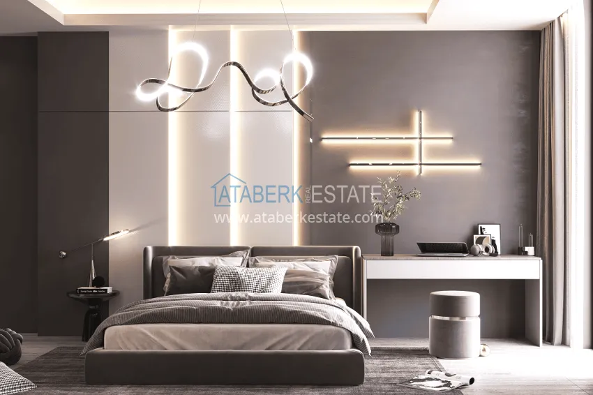 Purchase Stylish project at the final stage of construction in Alanya, Kestel district 32