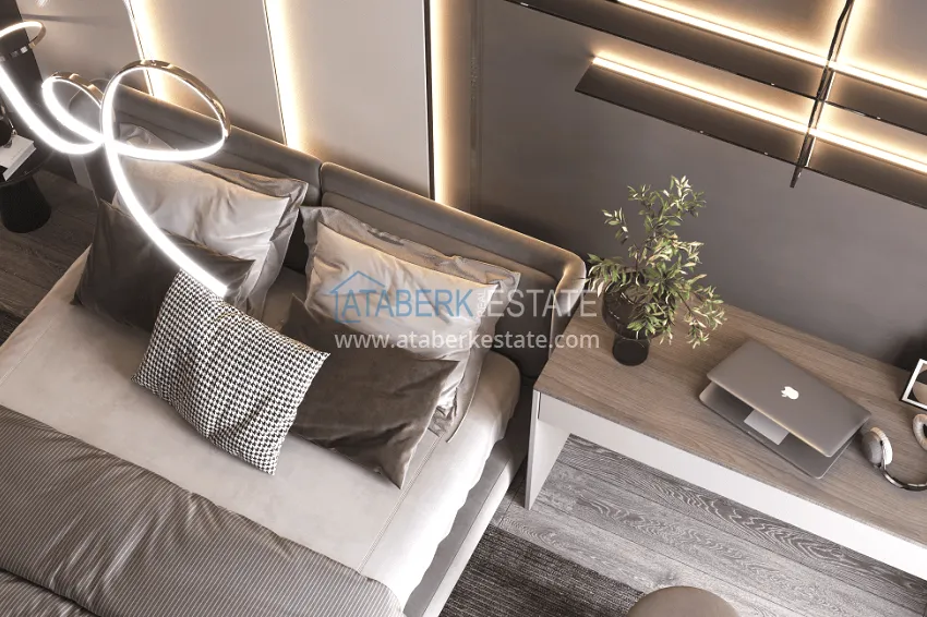 Purchase Stylish project at the final stage of construction in Alanya, Kestel district 33