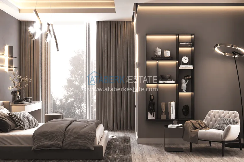 Purchase Stylish project at the final stage of construction in Alanya, Kestel district 35