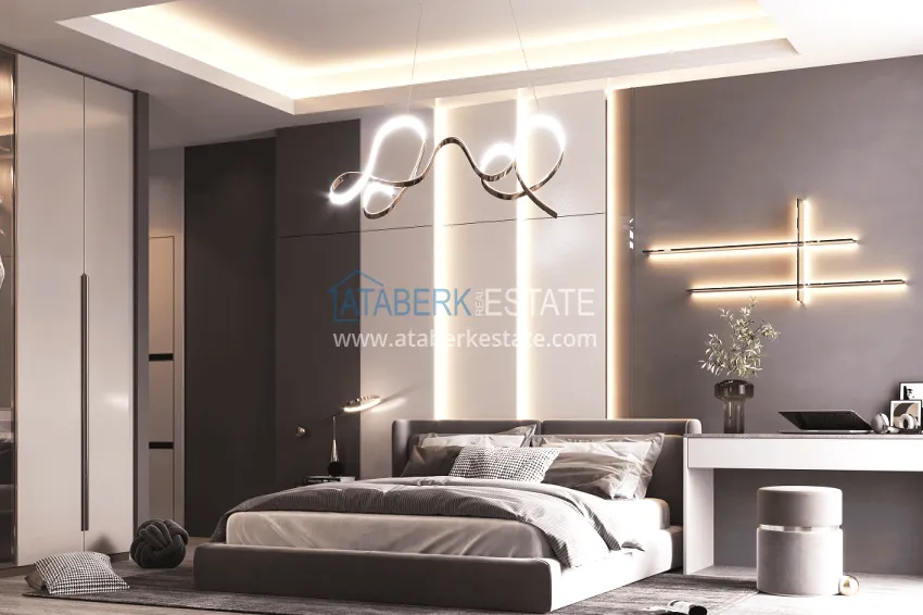 Purchase Stylish project at the final stage of construction in Alanya, Kestel district 36