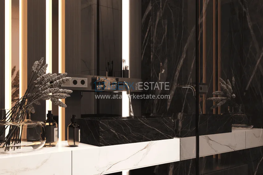 Purchase Stylish project at the final stage of construction in Alanya, Kestel district 37