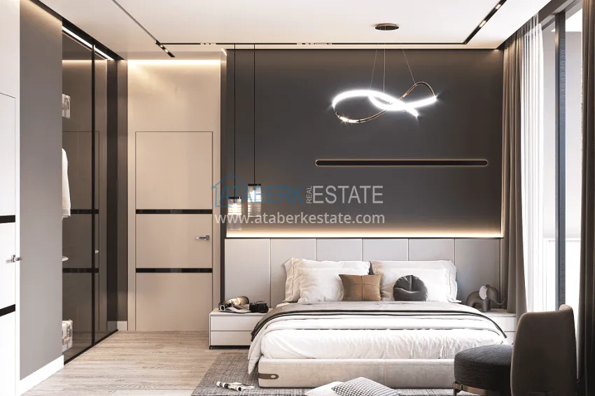 Purchase Stylish project at the final stage of construction in Alanya, Kestel district 40