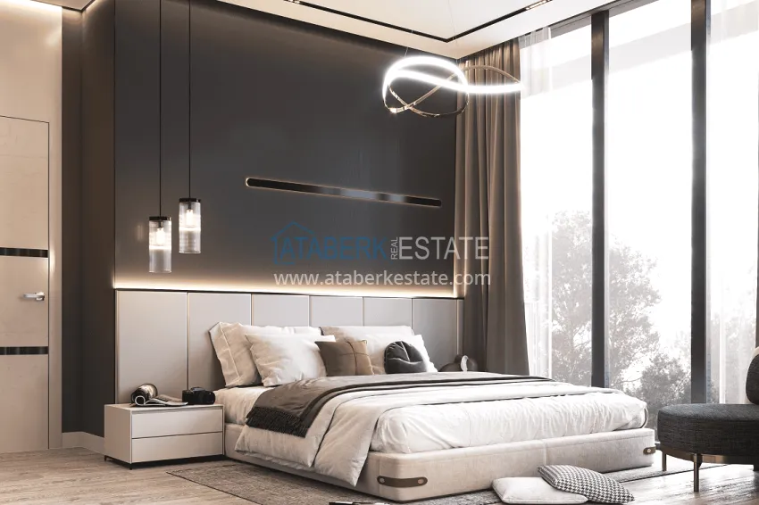 Purchase Stylish project at the final stage of construction in Alanya, Kestel district 41