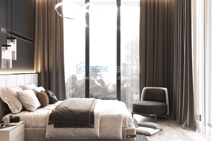 Purchase Stylish project at the final stage of construction in Alanya, Kestel district 43