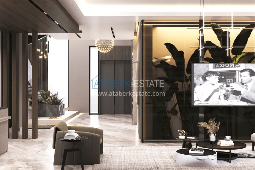 Purchase Stylish project at the final stage of construction in Alanya, Kestel district 45