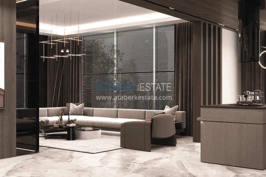 Purchase Stylish project at the final stage of construction in Alanya, Kestel district 47