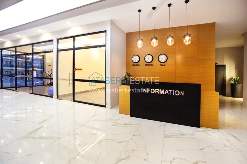 1 + 1 apartment furnished in a premium complex, Tosmur area - Alanya 15